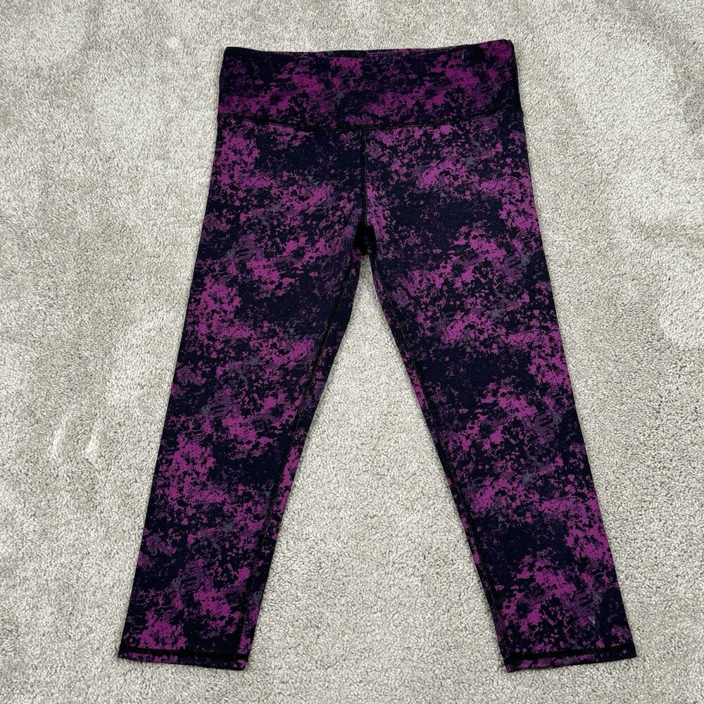 Alo Yoga Capri Leggings Purple Tie Dye Camo Size Small